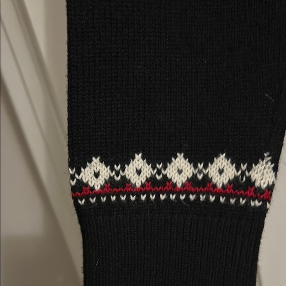 Talbots Black Fair Isle Sweater - Picture 3 of 4